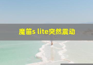 魔笛s lite突然震动